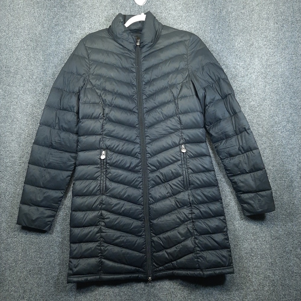 Roper Down Puffer Jacket Coat Women's M Black Long Length Coat Western Look